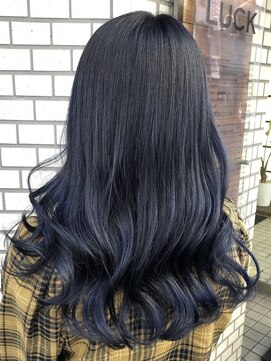 ラック 本厚木店(LUCK) ブルーブラック/イルミナカラー/韓国風/カラー