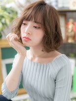 カバーヘアアンドスパ ブリス 浦和(COVER HAIR&SPA bliss) 外国人風透け感ウェーブ小顔ゆるふわミディc5浦和20代30代40代