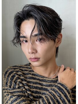 ミンクス 原宿店(MINX) 色気シャドウパーマセンターパート