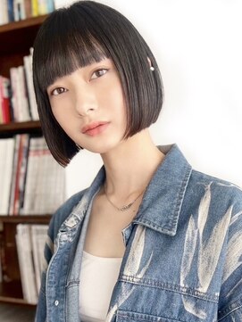 ベチカ(vetica) 黒髪ボブ/ワイドバング/ミニボブ/大人可愛い/前髪カット