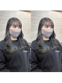 インナーグレージュ×ロングスタイル