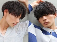 毛先に動きを出したい方に人気！緩めのメンズパーマでもパーマ持ちの良いスタイルをご提案（名駅/メンズ)