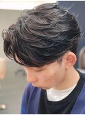 奈良men'sフェザーショート　フェザーパーマ