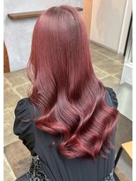 ビスクヘアデザイン(bisq hair design)&nbsp;ピンクブラウン　艶髪　髪質改善　韓国風　顔まわり　顔周り
