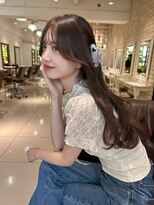 フォルテ 表参道店(FORTE) くびれヘア/アプリコットオレンジ/ハイライトカラー