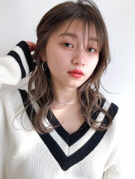 セイドット リー(Say. Ree) Say.ロングレイヤーヘーゼルグレージュオリーブグレー暗めカラー