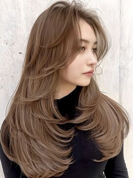 ヨロ 渋谷(YOLO) 韓国ヘアーハッシュカットレイヤーカットハイライトカラー