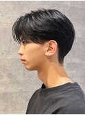 前下がりセンターパート
