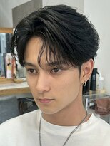 フィフス 原宿(fifth) 原宿フェザーパーマニュアンスパーマメンズカットセンターパート