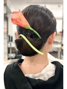 プリズム ヘアーデザイン みずほ台店 成人式ヘア/タイトシニョン/和装ヘア/着物/振袖/みずほ台