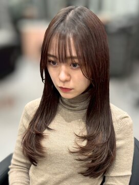 ジエクトカナウ 梅田 【顔周り似合わせカット】顔まわりカット/チョコレートブラウン