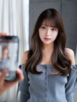 エインアンリー 明治神宮前(AIN.ANLY.) パールベージュピンクブラウンカラー顔周りレイヤーカット