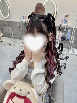 クラン 梅田店(Clan) 三つ編みハーフツイン