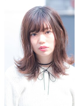 ヘアサロンM 新宿 【M/春スタイル】ナチュラルミディアムボブ