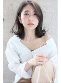 透明感アッシュ×外ハネミディ【seek吉祥寺】