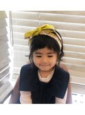 【LILAHAIR】ギザギザ前髪でターバンスタイル