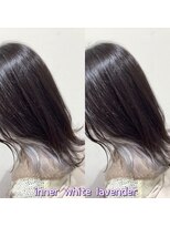 ヘアーメイク トレコローリ(hair make trecolori) 【trecolori 津田沼】インナーホワイトラベンダー