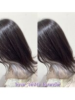 ヘアーメイク トレコローリ(hair make trecolori)&nbsp;【trecolori 津田沼】インナーホワイトラベンダー