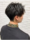 コンマヘアかき上げヘア ショートレイヤー トランクスヘア