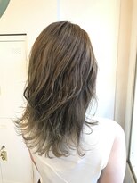 ヘアーエポック(hair epoque) 【宮下友宏】バレイヤージュグラデーション フォギーベージュ