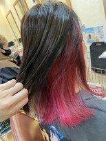 ヘアーコレット(hair Colet)&nbsp;レッド系外はねインナー
