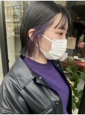 インナーカラー パープルカラー 紫カラー 担当城倉