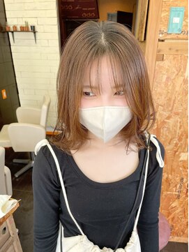 アド ヘア プレイス(adon hair place) くびれミディアムボブ