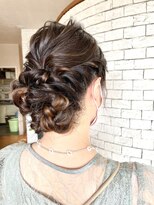 マール(marl) 【marl.】お呼ばれヘアセット×ふわふわシニヨン
