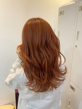 セーヌ(CEINE) オレンジカラー/ダブルカラー/韓国レイヤー