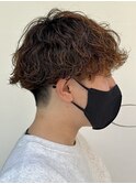 【店長松永】波巻きスパイラルセンターパートパーマ 