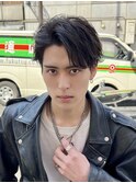 男らしいスパイラル かき上げショート