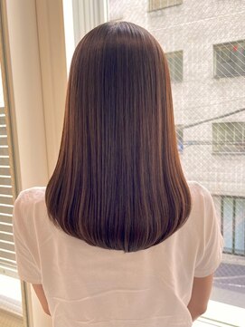 ニーフ 恵比寿(neaf) イメチェン　ホワイトブロンド　外ハネボブ 美髪　ワイドバング