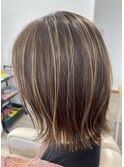 ハイライト×ベージュ