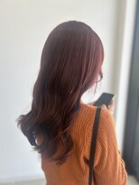 アース 秋田新国道店(EARTH)&nbsp;ブリーチなしダブルカラー チェリーレッド