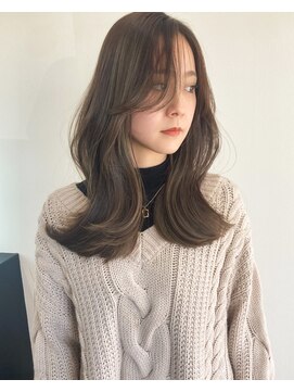 リリ バイ クローバー(lili by CLOVER) ハイライト履歴あり/オリーブベージュ/グレージュアッシュ