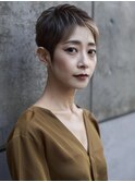 ☆ダークパープルナチュラルショートミルクブラウン髪質改善ボブ