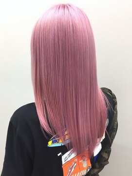 セル(CELL) ハイトーンピンク　セミロング　ダメージレス　ダブルカラー