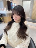 小顔カット/透明感カラー/韓国風/ダブルカラー/レイヤーカット