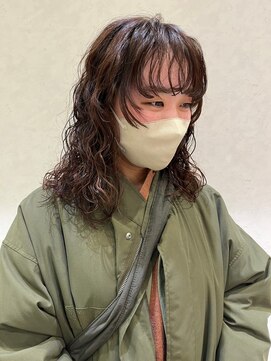 ルル(LuLu by KENJE) ミディアムパーマ【藤沢/本鵠沼/ヘッドスパ/白髪ぼかし/艶髪】