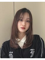 ジョエミバイアンアミ(joemi by Un ami) レイヤーカット/シースルーバング/ブラウンカラー