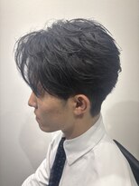 ハイプ(HYPE)&nbsp;ナチュラルマッシュ/韓国マッシュ/ニュアンスパーマ/メンズ/眉毛