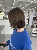 ミニボブ／オリーブベージュ