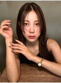 髪質改善ストレートベージュ秋カラートリートメント