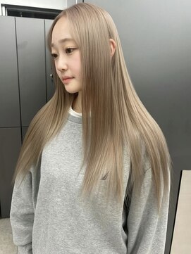 ペレ アネックス 大阪梅田茶屋町店(PELE ANNEX) ホワイトグレージュ/デジタルパーマ/フェザーパーマ/梅田