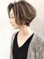 オーソ(AUTHO) ハイライトカラー/似合わせカット/白髪/白髪ぼかし/ボブヘア h