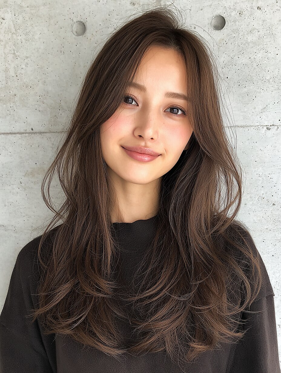 2026年春】セミロング デジタルパーマの髪型・ヘアアレンジ｜人気順｜6