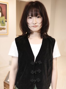 ウィム(wim) 『ウルフカット』レイヤーカット/ミディアムレイヤー/秋カラー