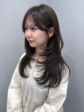 ボタン シブヤ(VOTAN SHIBUYA) layer cut × olive color