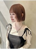 ▲前髪顔まわりボブレイヤーボブ顔まわり縮毛矯正haruhi