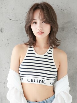 ネオウルフ/ミディアムレイヤー/アッシュグレージュ